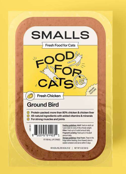 smalls ground bird fresh cat food 