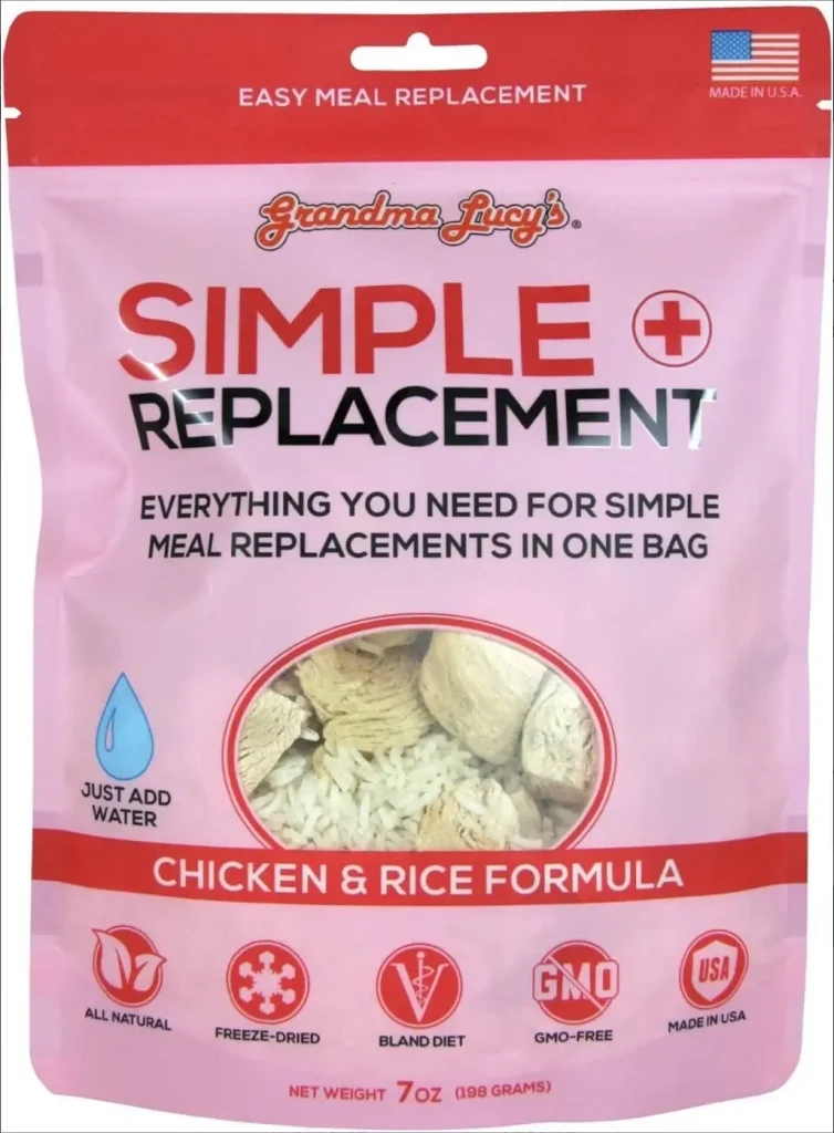 grandma lucy's simple remedy chicken and rice meal replacement