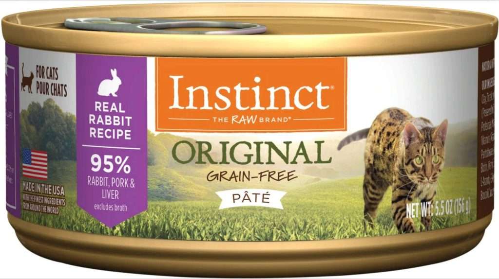 instinct original grain-free rabbit canned cat food