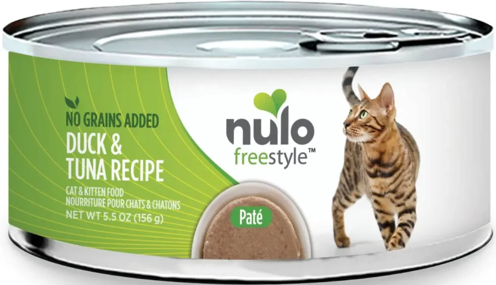 nulo freestyle duck & tuna recipe grain-free canned cat food