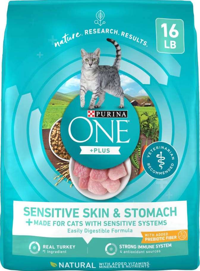 purina one sensitive skin and stomach cat food