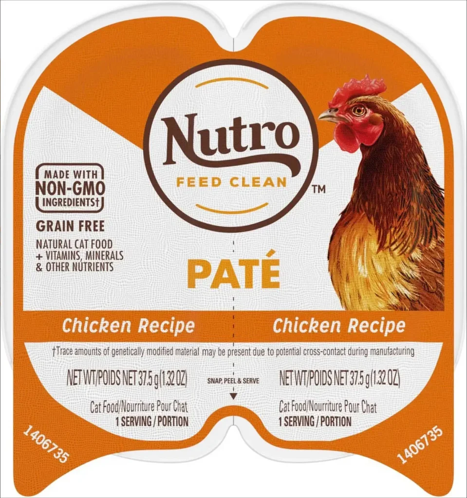 nutro perfect portions grain-free chicken pate recipe adult wet cat food