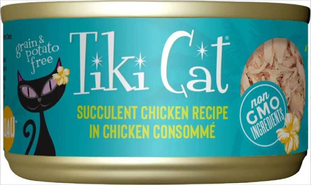 tiki cat luau succulent chicken grain-free wet cat food